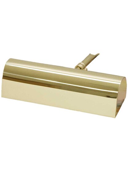 Traditional 8 inch Picture Light - Title 20 Compliant in Polished Brass.